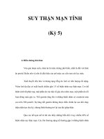 SUY THẬN MẠN TÍNH (Kỳ 5) docx