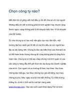 Chọn công ty nào? potx