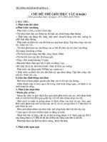 Kh giảng dạy chủ đề thực vật