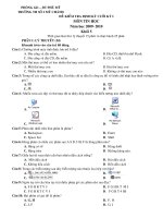 kiểm tra định kỳ học kỳ 1 năm học 2009-2010