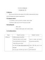 Anh văn 7 - Unit fifteen: Going out - Phần 5 pps