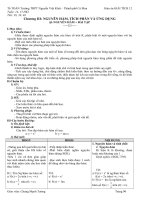 Giáo án Giải tích 12 Chương III Ban cơ bản