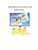 TRÒ CHUYEN VỚI CÔ GIÁO VỀ GIA ĐÌNH CỦA BÉ ppsx