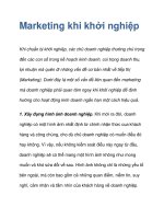 Marketing khi khởi nghiệp pdf