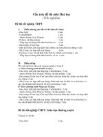 cấu trúc đề thi tốt nghiệp THPT 2010 môn Hóa học