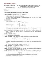 Đề ôn tốt nghiệp Toán_2010 số 10