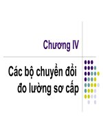 Chương IV: Các bộ chuyển đổi đo lường sơ cấp potx