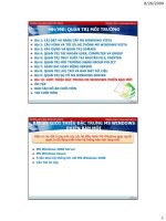 Bài 10: GIỚI THIỆU ĐẶC TRƯNG MS WINDOWS PHIÊN BẢN MỚI ppt