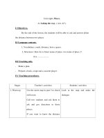 Anh văn lớp 7 - Unit eight: Places. A/ Asking the way. ( A4+ A5 ) potx