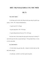 ĐIỀU TRỊ NGOẠI KHOA UNG THƯ PHỔI (Kỳ 3) pptx