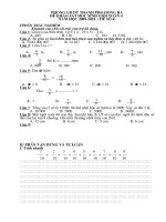 DE THI KHAO SAT TOAN 4 CAP TINH