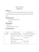 Anh văn lớp 7 - Unit six: After school. Language focus 2. pps