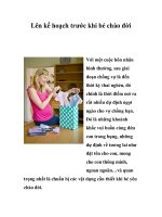 Lên kế hoạch trước khi bé chào đời pptx