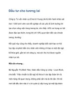 Đầu tư cho tương lai docx