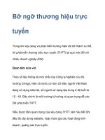 Bỡ ngỡ thương hiệu trực tuyến pot