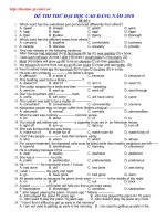 Thi thử Anh ĐH_CĐ 2010 số 1