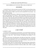 SKKN - KINH NGHIỆM DẠY KN ĐỌC TA 8,9 8,9