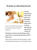 Đề phòng suy dinh dưỡng bào thai potx