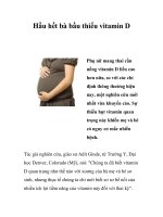 Hầu hết bà bầu thiếu vitamin D ppsx