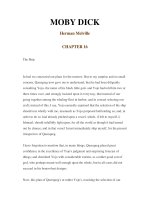 LUYỆN ĐỌC TIẾNG ANH QUA CÁC TÁC PHẨM VĂN HỌC –MOBY DICK Herman Melville CHAPTER 16 doc