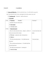 Giáo án Anh văn lớp 9 - Unit 5 - Period 35 Consolidation pps
