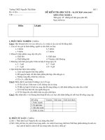 kiểm tra học kỳ II C