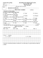 Đề KT Toán 3 giữa kì II