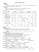 Đề KT Hoá 9 Tiết 57 có ma trận