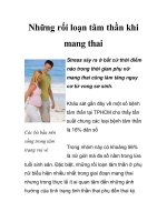 Những rối loạn tâm thần khi mang thai doc