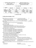 Đề + Đáp Án KT 45 phút lần 2 Vật Lí 10 CB