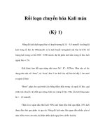 Rối loạn chuyển hóa Kali máu (Kỳ 1) ppt