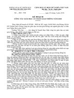 Kế hoạch thuc hien thang ATGT truong tieu học