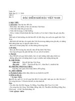 ĐẶC ĐIỂM KHÍ HẬU..( có hình minh họa)