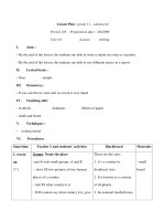 Giáo án Anh văn lớp 11 - Unit 14 - Lesson : writing pdf