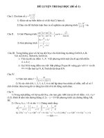 ĐỀ LUYỆN THỊ ĐẠI HỌC 2010(HOT)