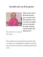 Mẹ nhiều tuổi, con dễ bị ung thư pptx