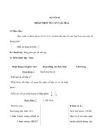 Đại số 11 - SỐ VÔ TỈ KHÁI NIỆM VỀ CĂN CẬC HAI pdf