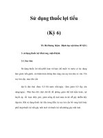 Sử dụng thuốc lợi tiểu (Kỳ 6) potx