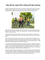 Tập thể lực ngăn biến chứng đái tháo đường pot