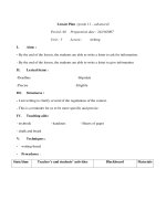 Giáo án Anh văn lớp 11 - Unit 5- Period 40 pot