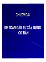 Kế toán đầu tư xây dựng cơ bản