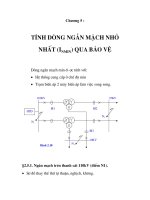 bảo vệ rơle trạm biến áp 110KV, chương 5 potx
