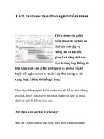 Cách chăm sóc thai nhi ở người hiếm muộn pptx