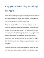 4 nguyên tắc thành công (và thất bại) của Apple docx