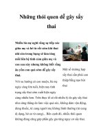 Những thói quen dễ gây sẩy thai ppsx