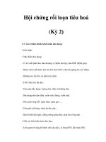 Hội chứng rối loạn tiêu hoá (Kỳ 2) potx