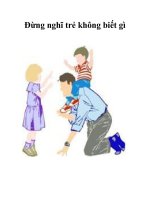 Đừng nghĩ trẻ không biết gì pot