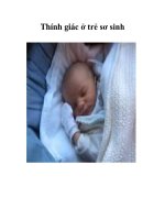 Thính giác ở trẻ sơ sinh ppsx