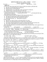 Đề kiểm tra vật lí lớp 11 - đề 1 ppsx