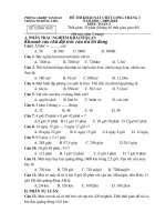 Đề thi KSCL môn toán lớp 5 tháng 3